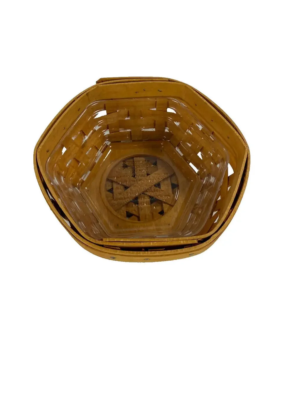 2002 Longaberger Sage Basket w/Protector 5.75